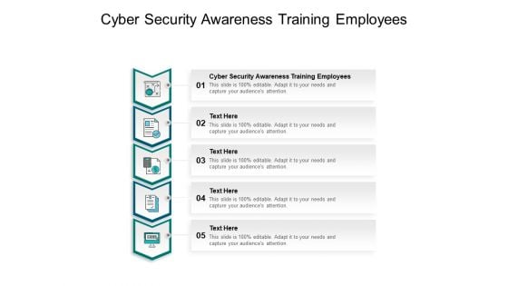 Cyber Security Awareness Training Employees Ppt PowerPoint Presentation File Background Images Cpb Pdf