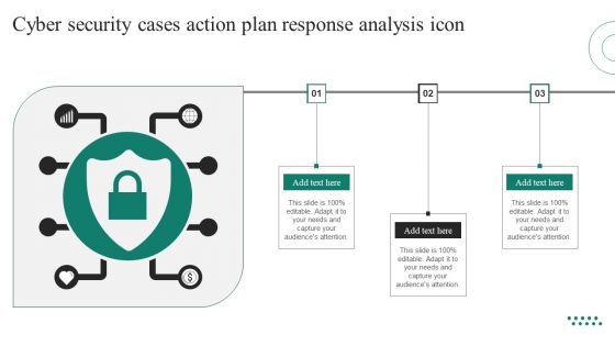 Cyber Security Cases Action Plan Response Analysis Icon Ppt PowerPoint Presentation Icon Ideas PDF