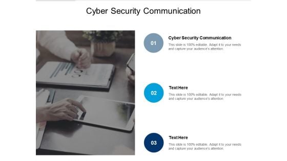 Cyber Security Communication Ppt PowerPoint Presentation Model Background Designs Cpb