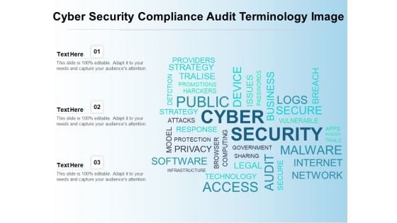 Cyber Security Compliance Audit Terminology Image Ppt PowerPoint Presentation Gallery Background PDF