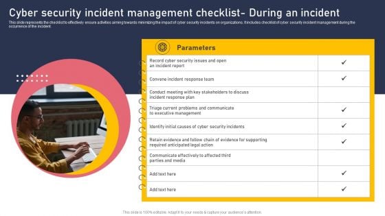 Cyber Security Incident Management Checklist During An Incident Inspiration PDF Cyber Security Incident Management Checklist During An Incident Inspiration PDF