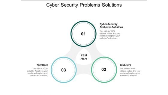 Cyber Security Problems Solutions Ppt PowerPoint Presentation Styles Example Introduction Cpb