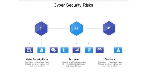 Cyber Security Risks Ppt PowerPoint Presentation Layouts Infographic Template Cpb