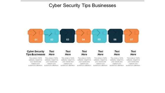 Cyber Security Tips Businesses Ppt PowerPoint Presentation Layouts Format Cpb