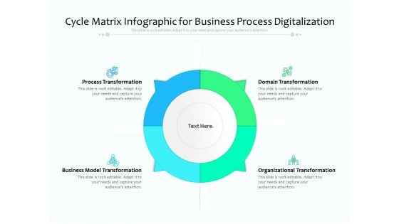 Cycle Matrix Infographic For Business Process Digitalization Ppt PowerPoint Presentation Gallery Images PDF