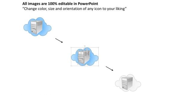 DDOS Attacker For Target Server Powerpoint Template