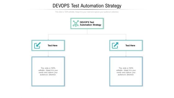 DEVOPS Test Automation Strategy Ppt PowerPoint Presentation Summary Layout Cpb Pdf