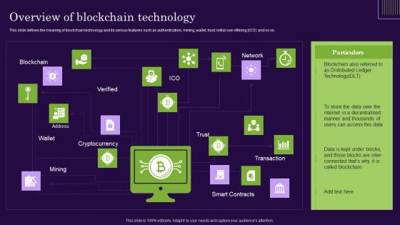 DLT Technology Overview Of Blockchain Technology Ppt Infographics Infographic Template PDF