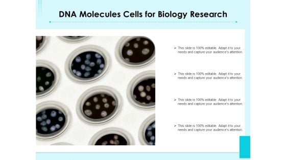DNA Molecules Cells For Biology Research Ppt PowerPoint Presentation Infographics Template PDF