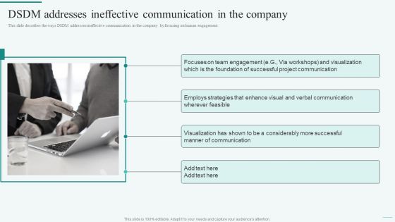 DSDM Addresses Ineffective Communication In The Company Template PDF DSDM Addresses Ineffective Communication In The Company Template PDF