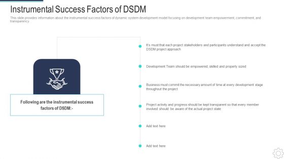 DSDM IT Instrumental Success Factors Of Dsdm Portrait PDF