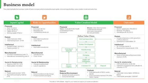 Dabur Business Profile Business Model Ppt Infographic Template Examples PDF Dabur Business Profile Business Model Ppt Infographic Template Examples PDF