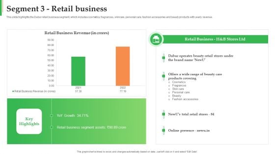 Dabur Business Profile Segment 3 Retail Business Ppt Infographics Summary PDF