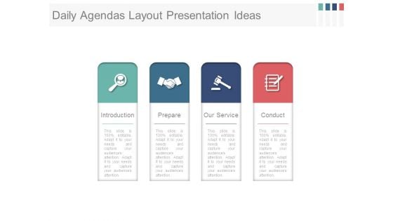 Daily Agendas Layout Presentation Ideas