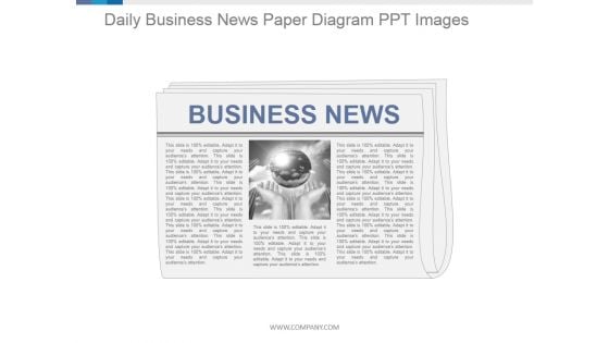 Daily Business News Paper Diagram Ppt PowerPoint Presentation Deck Daily Business News Paper Diagram Ppt PowerPoint Presentation Deck