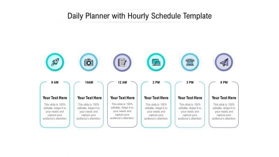 Daily Planner With Hourly Schedule Template Ppt PowerPoint Presentation Inspiration Guidelines PDF