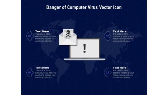 Danger Of Computer Virus Vector Icon Ppt PowerPoint Presentation Gallery Information PDF