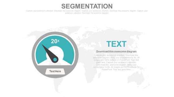 Dashboard Diagram For Data Segmentation Powerpoint Slides