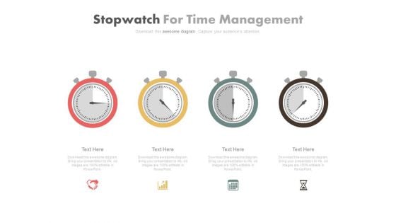 Dashboard Diagram For Time Management Powerpoint Slides