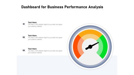 Dashboard For Business Performance Analysis Ppt PowerPoint Presentation File Structure PDF