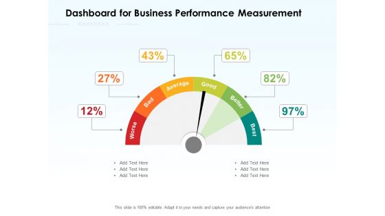 Dashboard For Business Performance Measurement Ppt PowerPoint Presentation Slides Maker PDF Dashboard For Business Performance Measurement Ppt PowerPoint Presentation Slides Maker PDF