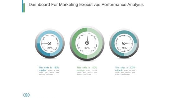 Dashboard For Marketing Executives Performance Analysis