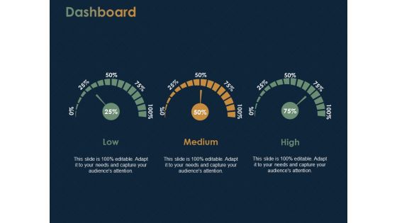 Dashboard Low Medium Ppt PowerPoint Presentation Portfolio Outfit