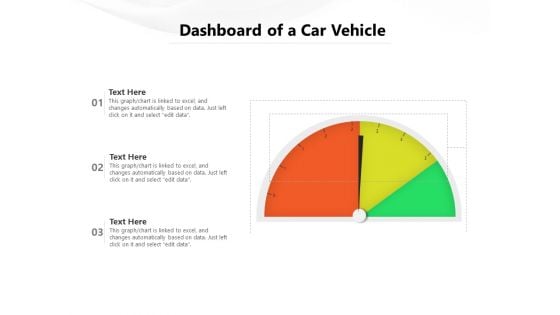Dashboard Of A Car Vehicle Ppt PowerPoint Presentation Icon Infographic Template PDF