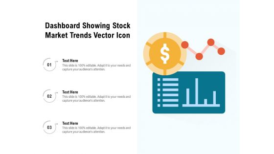 Dashboard Showing Stock Market Trends Vector Icon Ppt PowerPoint Presentation File Icons PDF