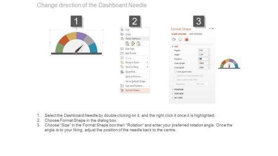 Dashboard With Business Icons Powerpoint Slides