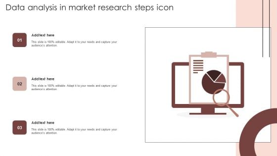 Data Analysis In Market Research Steps Icon Diagrams PDF