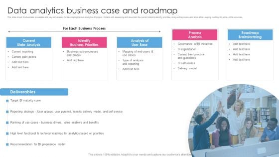 Data Analytics Business Case And Roadmap Business Analysis Modification Toolkit Diagrams PDF