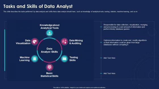 Data Analytics IT Tasks And Skills Of Data Analyst Ppt Infographic Template Vector PDF