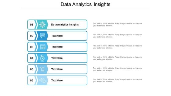 Data Analytics Insights Ppt PowerPoint Presentation Infographics Show Cpb