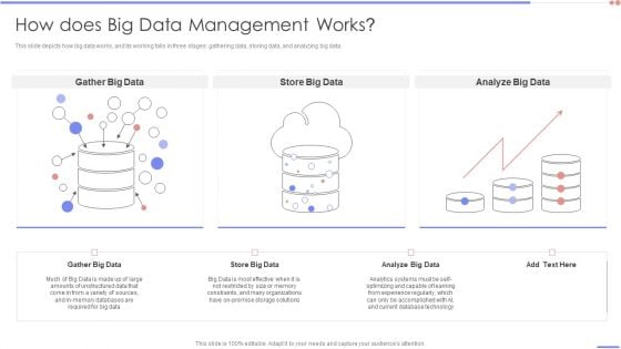 Data Analytics Management How Does Big Data Management Works Demonstration PDF