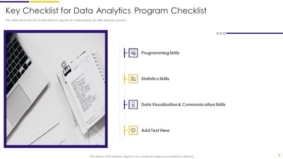 Data Analytics Program Checklist Ppt PowerPoint Presentation Complete Deck With Slides Slide04