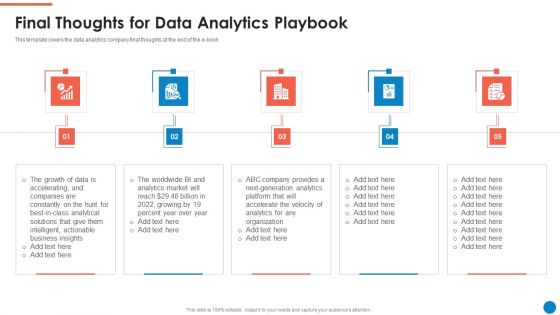 Data And Analytics Playbook Final Thoughts For Data Analytics Playbook Summary PDF