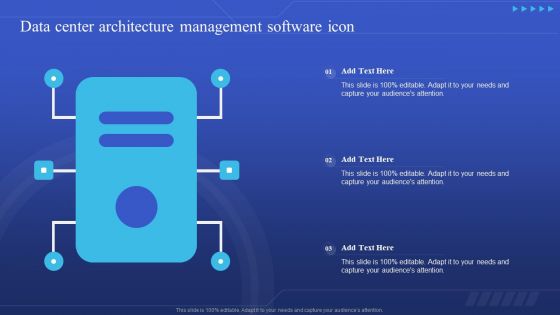 Data Center Architecture Management Software Icon Information PDF