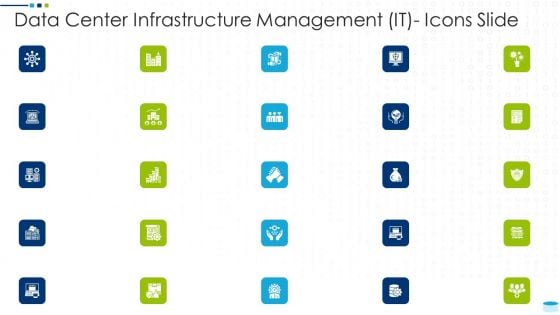 Data Center Infrastructure Management IT Icons Slide Download PDF