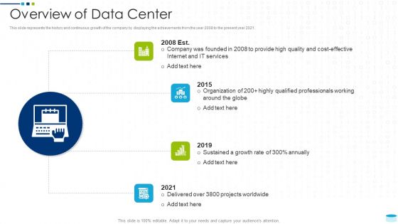 Data Center Infrastructure Management IT Overview Of Data Center Sample PDF