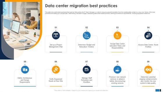 Data Center Migration Best Practices Data Center Migration Information Technology Portrait PDF