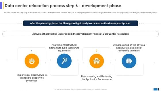 Data Center Migration For Informatidata Center Relocation Process Step 6 Development Phase Elements PDF