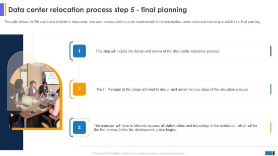 Data Center Migration For Information Data Center Relocation Process Step 5 Final Planning Diagrams PDF