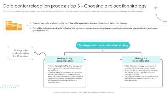 Data Center Relocation Process Step 3 Choosing A Relocation Strategy Summary PDF