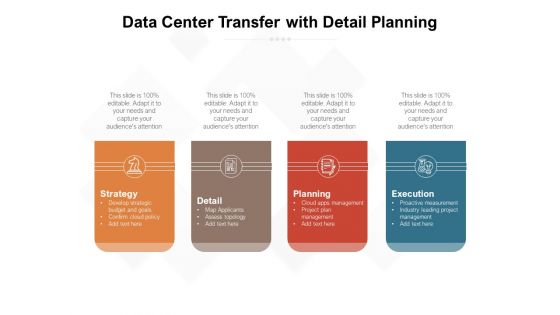 Data Center Transfer With Detail Planning Ppt PowerPoint Presentation File Portfolio PDF