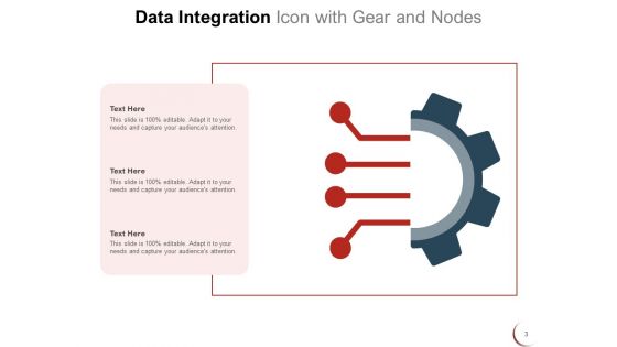 Data Consolidation Icon Integration Gear Storage Ppt PowerPoint Presentation Complete Deck