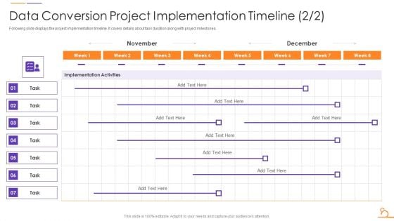 Data Conversion Project Implementation Timeline Agile Techniques For Data Migration Rules PDF