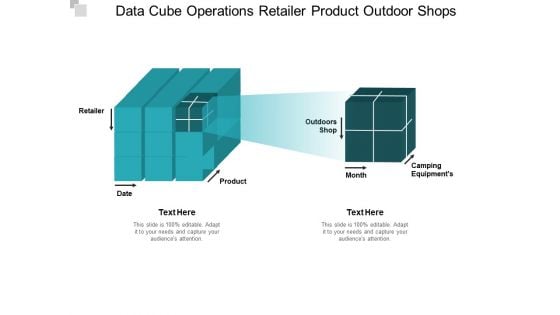 Data Cube Operations Retailer Product Outdoor Shops Ppt PowerPoint Presentation Ideas Skills