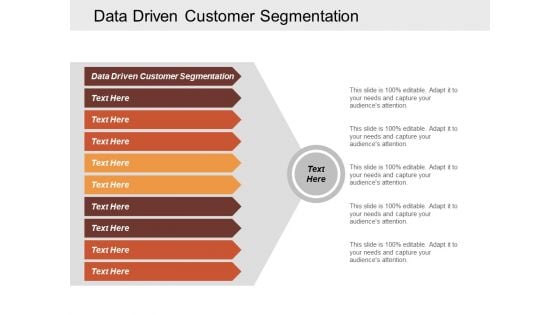 Data Driven Customer Segmentation Ppt Powerpoint Presentation Infographic Template Outfit Cpb