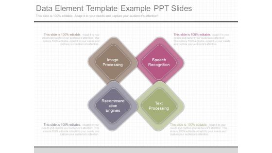 Data Element Template Example Ppt Slides